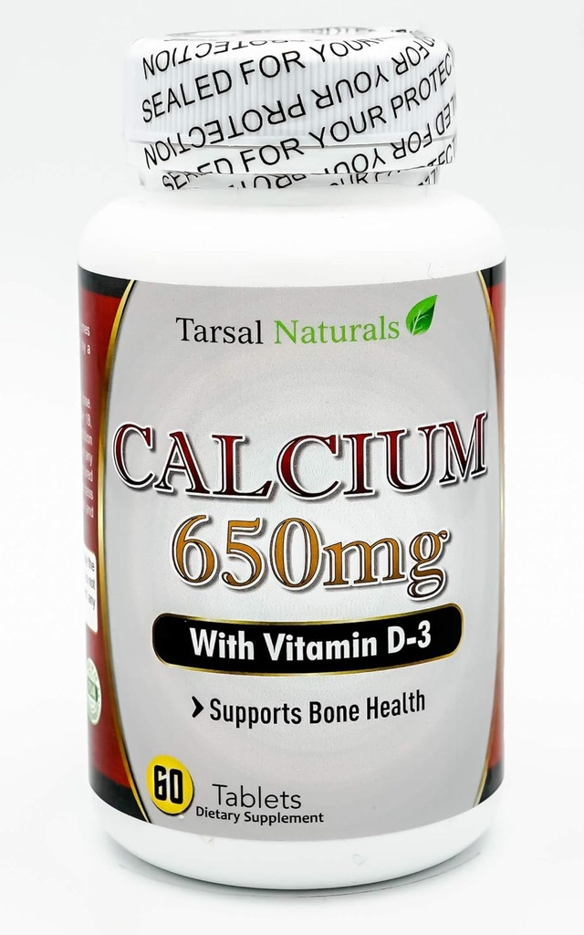 Calcium Plus Vitamine D3 60 Tablet Alle Natuurlijken Ondersteunt Bone Health Goed voor senioren Zwangerschap en menopauze Made in USA Glutenvrije FDA Geregistreerde faciliteit Niet GGO