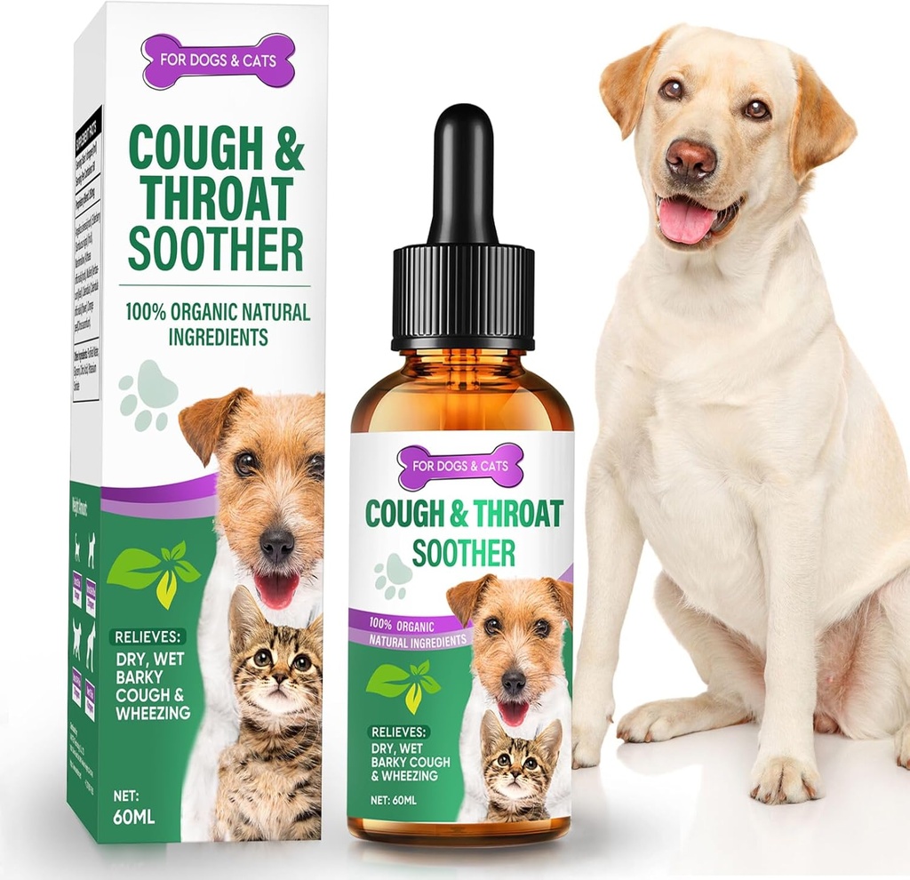 Hondenhoesten behandeling, honden Allergie Relief Supplement voor Suppress Allergie, Droog, Nat & Barky Hoest voor honden