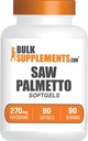 BulkSupplements.com Saw Palmetto Softgels - Saw Palmetto Supplement, Saw Palmetto 270mg - Herbal Supplement, Glutenvrij, 1 Softgel per Serving, 90 Tellen (Pack of 1)