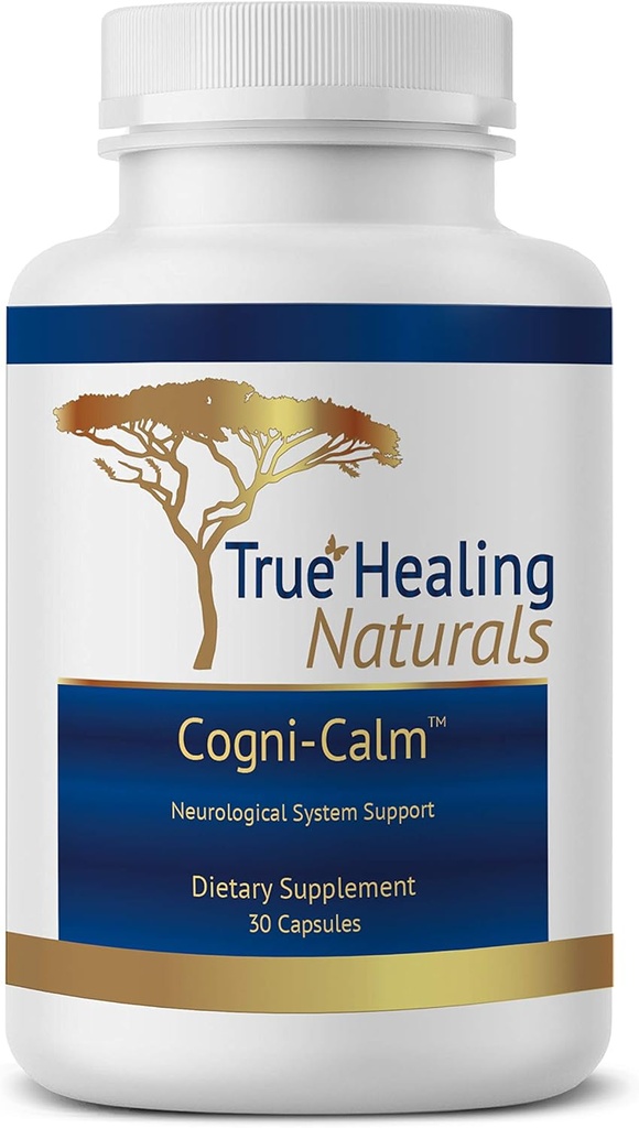 True Healing Naturals - Cogni-Calm -Neurologisch Systeem Ondersteuning - Stabiliseert het kalmeren van het zenuwstelsel - 30 capsules