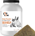 Biologische Sea Kelp Powder (7 ponden, 3,2 KG), Jodium en Thyroid Support for Dog & Cat, Norwegian Kelp Powder Supplement by Lots of Love