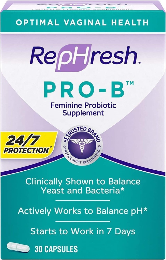 Rephesh Pro-B Probiotic Feminine Supplement, 30 capsules (verpakking van 3)