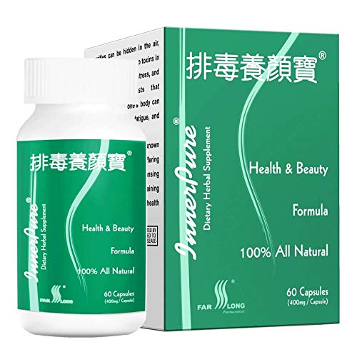 FAR LONG InnerPure ® met 6 HERBSSupport Gezonde Bowelbewegingen en Verbeter Digestive Wellness. Promote Regularity, Nurture Gut Health, and Achieve Digestief Balancering,60 Capsules