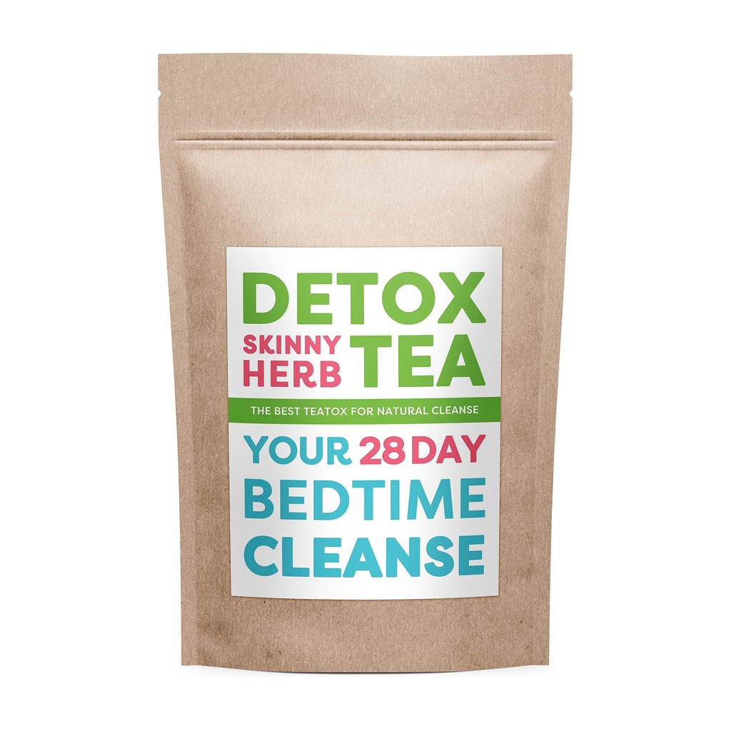 28 Days Bedtime Cleanse Tea: Detox Skinny Herb - Effective Detox Tea, Support Cleanse Tea, 100% Natural