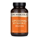 Dr. Mercola Liposomale Vitamine C - Hersenen, Hart, Oog en Immuun Ondersteuning - Biedt 1000 mg Biobeschikbaarheid Vitamine C - Non-GMO, Glutenvrije & Sojavrije - 180 Capsules (90 porties)