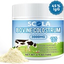 Bovine Colostrum Powder for Immunity Support & Gut Health, Hair Growth, Colostrum Supplement Powder, Glutenvrij, 46 Servers (Unflavored)