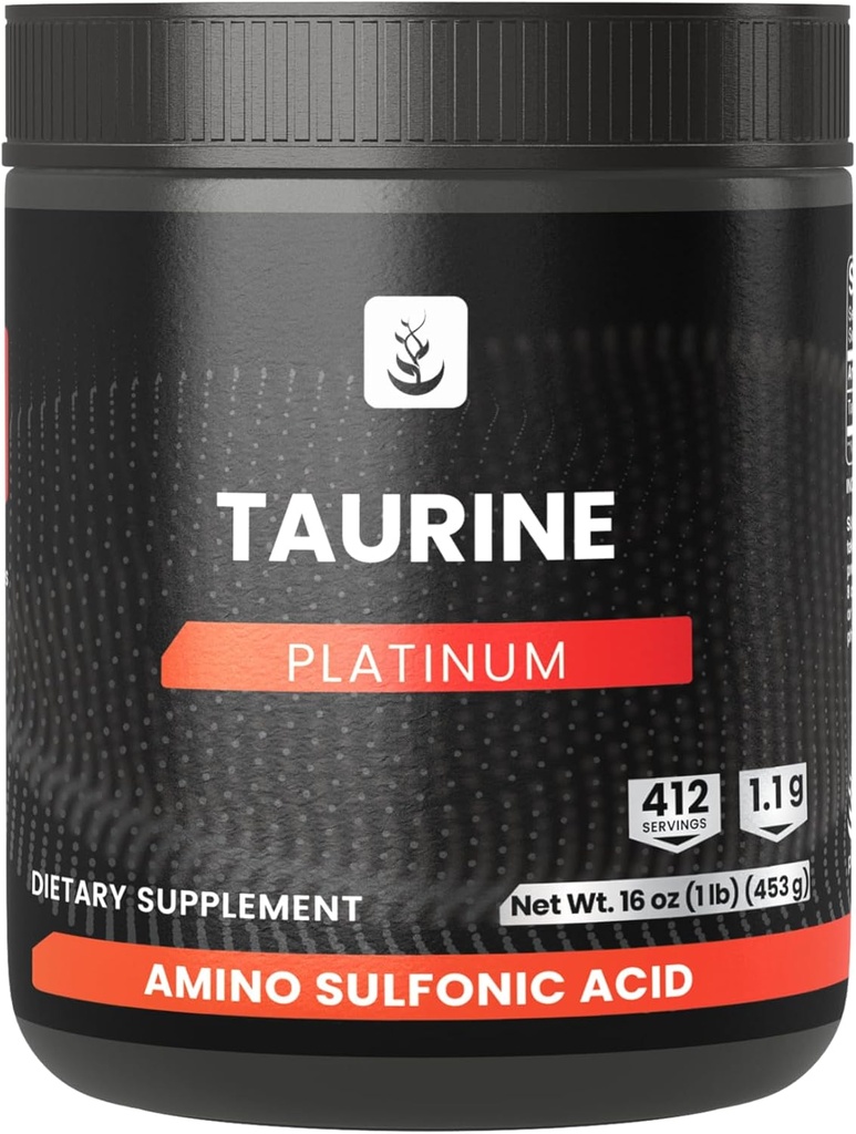 PURE ORIGINEEL INGREDIËNTEN Taurinepoeder, 1 lb, altijd puur, geen additieven