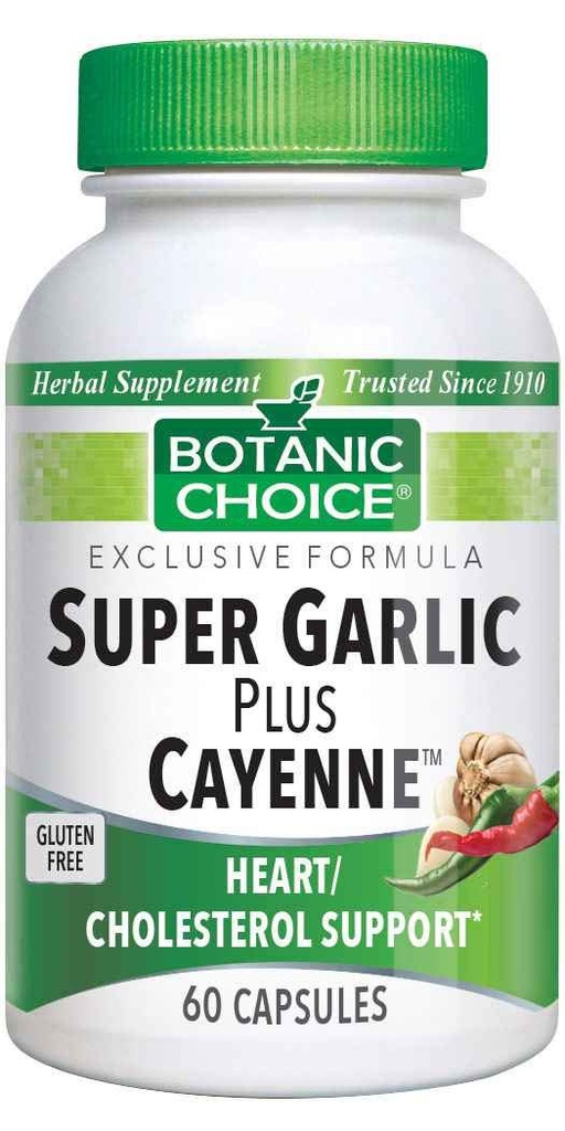 Botanische keuze Super Knoflook Plus Cayenne, 60 capsules