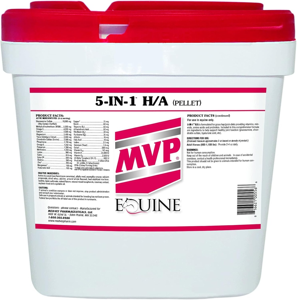 5-in-1 H/A (20lb) Alles in Eén Ondersteuning voor Paarden.