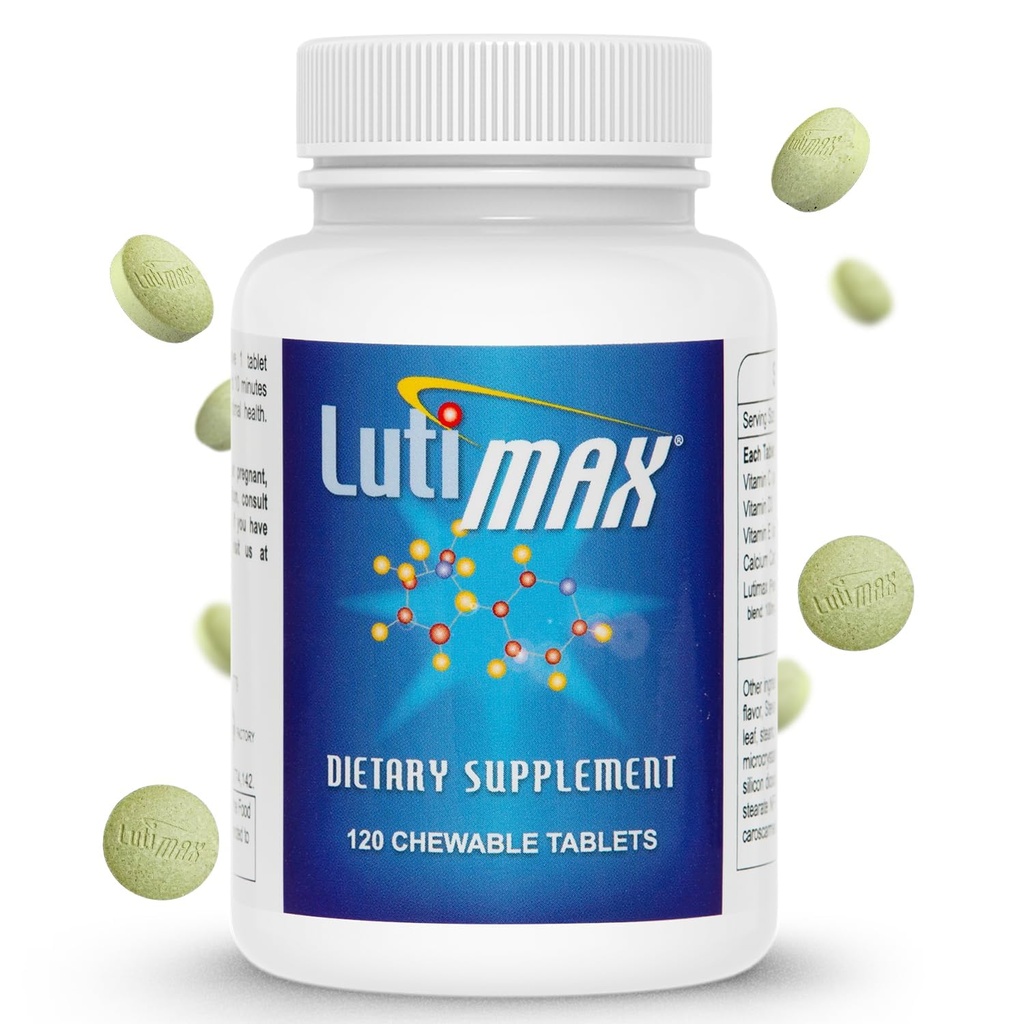 Lutimax Luteoline Complex w/Rutine - Immune Support Brain Supplements - Bioflavonoïden w/Vitamine C, D & E voor gewrichts-, spier- en voedingsproblemen - Antioxidanten Supplement w/Immune Support - 120 tabletten