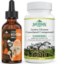 Actieve Hexose Correlated Compound 1500 mg Supplement 90 Capsules Bundel met 2000mg Liposomale Mushroom Complex Drops 30 Servers