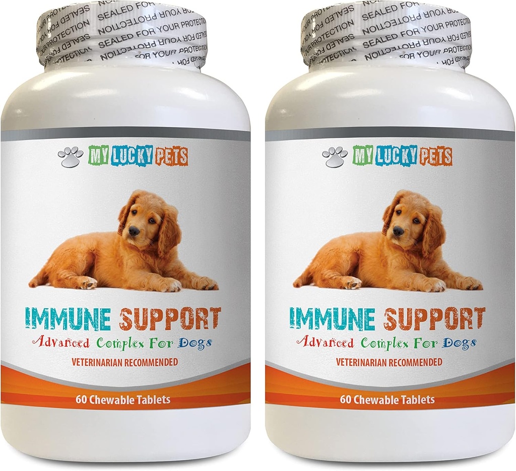 k9 Power Immune Dog - Honden Immune Support - Overall Health and Wellness Boost - ANTIOXIDANT - Lever Gezondheid - Kurkuma Curcumin voor honden - 2 flessen (120 Treats)