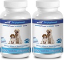 Coat Health Hond Treats - Honden Ultra Vitaminen - Mineralen - Essentiële NUTRIËNTEN - Premium en Natuurlijke - Honden Calcium Fosfor - 2 Flessen (180 Kauwen)