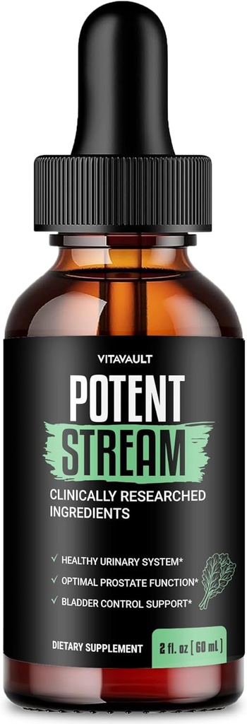 Krachtige Stream Drops Prostaat Supplementen voor mannen PotentStream Prostate Health Supplementen voor mannen Krachtige Stream Drops - Maximale sterkte met Shilajit en MCT Oil, PotentStream Drops Reviews (1 Pack)