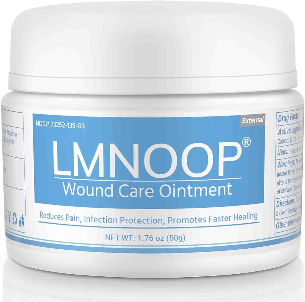 LMNOOP® Bed Sore Ointment, Wound Healing Cream Skin Repair Treatment Infectiebescherming Eerste hulp Zalf voor Bedsores & Pressure Sores Diabetic Venous Foot & Leg Ulcer Burns Cuts