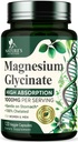 Magnesium Glycinate 1000mg - Gecheld voor Ultra Absorptie, Magnesium voor Bot, Spier, Zenuwen & Hart Gezondheid Ondersteuning, Natuur slaapondersteuning, Beste Mag Supplement Pillen voor het hele lichaam - 120 Capsules