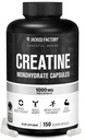 Ge Jacked Factory Creatine Monohydraat Capsules - Creatine Pillen voor spiergroei, verhoogde sterkte, verbeterde energie-output en verbeterde atletische prestaties - 150 capsules