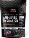 GNC AMP Amplified Hydration Electrolyte Powder Drink Mix Enhanced Electrolyte & Healthy Digestion Complex Acai Blueberry Pomegranaat 20 Tel.