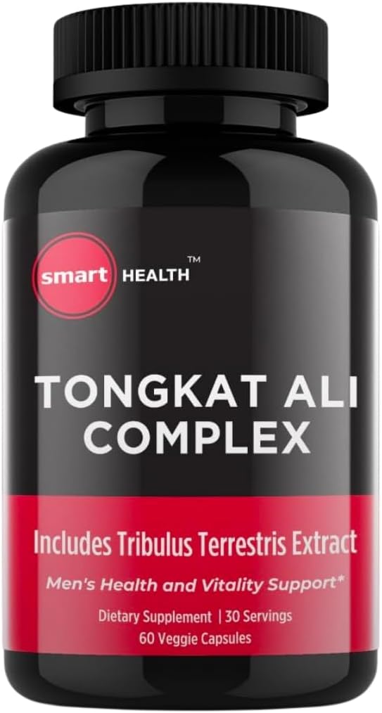 Tongkat Ali - Mannen Health & Vitality Supplement - 800mg Tongkat Ali + 200mg Tribulus Terrestris - Performance Support - Gluten Free, Vegan & Non-GMO - 60 capsules - 30 porties