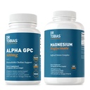 Dr. Tobias Alpha GPC & Magnesium Bisglycinaat - ondersteuning van hersenfunctie & algehele gezondheid met hoge absorptiesupplementen, non-GMO