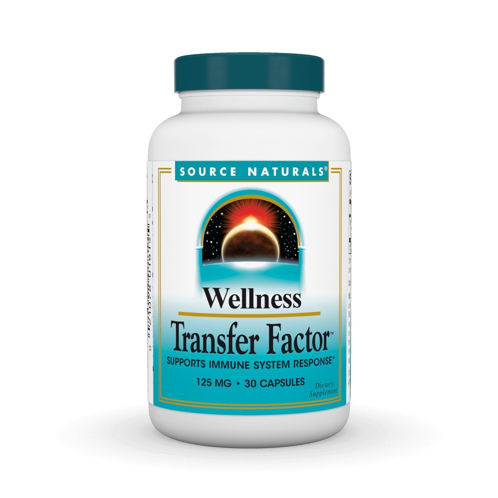 Bron Naturals Wellness Transfer Factor, Ondersteunt Immune System Response* 125mg - 30 Capsules