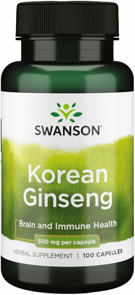 Swanson Koreaanse Ginseng 500 Milligrammen 100 Capsules
