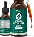 Stingerende Nettle Tinctuur, Biologische Nettle Leaf Extract Liquid, 98% Absorptie, Vegan, Non-GMO, Glutenvrij, Alcoholvrij- 1 Fl Oz
