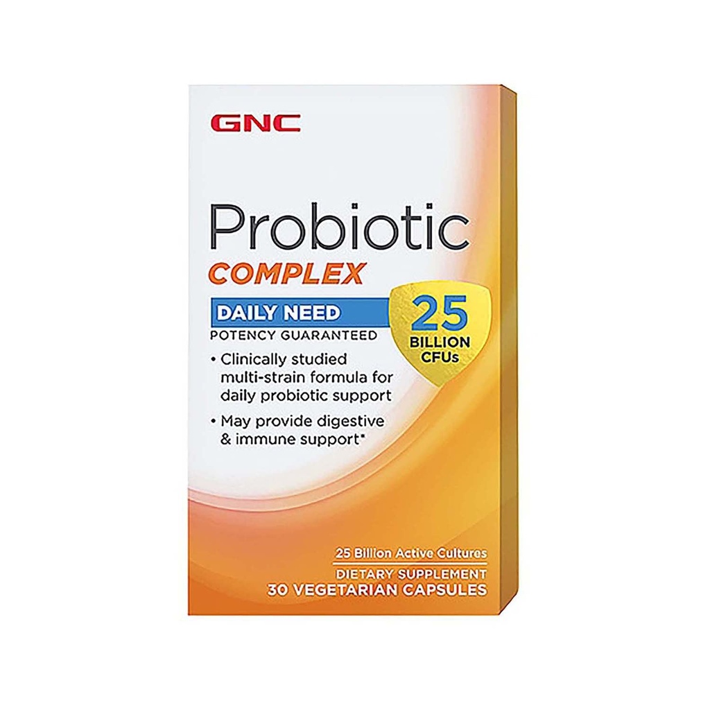 GNC Probiotic Complex - 25 miljard CFU (30 capsules)