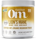 Om Organic Mushroom Nutrition Lion's Mane: Geheugen, Focus, Zenuwgezondheid, 100 porties, 7,14 Ounce, 200 Gram