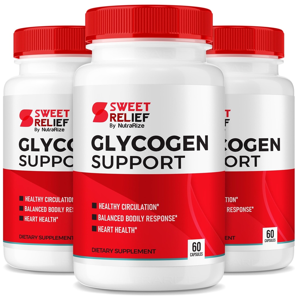 NutraRize (Pack van 3 Sweet Relief Glycogen Support - Blood Vessel Cleaner, Capsules, Geavanceerde Formule voor Algemene Wellness, Reviews (180 Capsules)