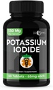 Kaliumiodide pillen tabletten - 1-pack 130mg porties Totaal van 60 tabletten- Dr. Emys Kaliumiodide tabletten