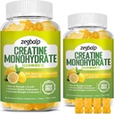 Suikervrij Creatine Monohydraat Supplement Gummy's voor mannen & vrouwen Creatine Monohydraat met Magnesium & vitamine B12 Voor spierkracht & groei, Energie Boost, Pre-workout Supplementm, 120 Tellingen