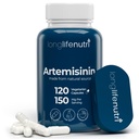 LongLifeNutri Artemisinin 150mg - Afgeleid van Sweet Wormwood, 120 Vegetarian Capsules, Biologische Artemisia Annua Supplement voor dagelijkse detox, 4-maands levering, GMP gecertificeerd, Made in USA