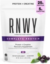 25g Acai Proteïne + 5g Creatine Poeder, Vegan Plant Based Proteïne met Digestieve Enzymen om te bouwen en te herstellen, 21 porties