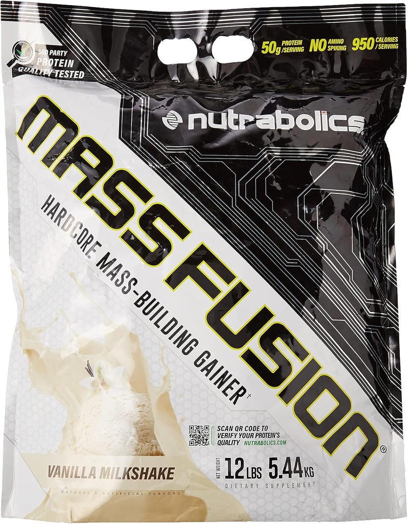 Nutrabolics Mass Fusion (Vanilla Shake, 12 Ib (29 Servers))