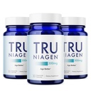 TRU NIAGEN Patented NAD Supplement for Brain Function, Anti Aging & Cell Regeneration, 300mg Niagen, 30 Servings | Supports Cellular Energy, Muscle | Nicotinamide Riboside (NR) Take 1 Daily | 3 Bottle