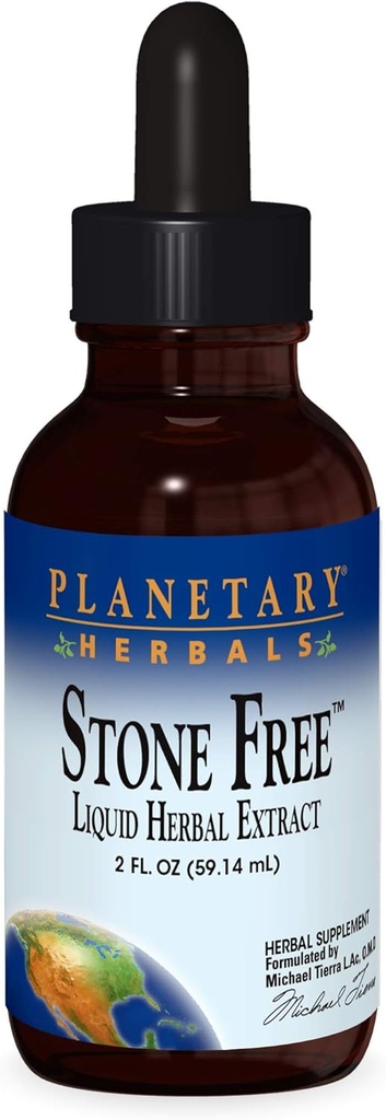 Planetaire kruiden steen vrij vloeibaar extract supplement - 4 oz