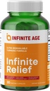 INFINITE AGE Infinite Relief Joint Support Supplement, 30 Count - Made in The USA, Vegan, Gluten Free, All-Natural - 250mg Turmeric Extract Plus 240mg Salicin from White Willow Bark