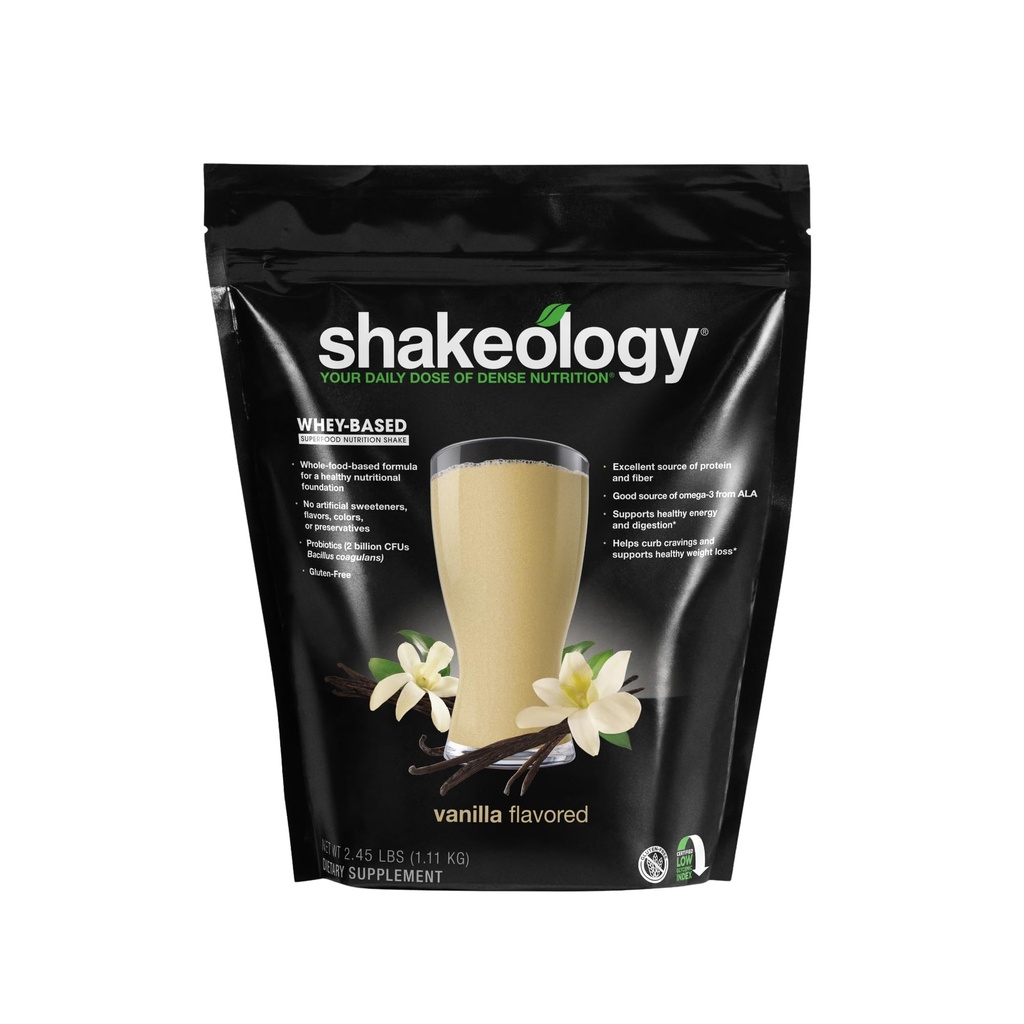 Shakeologie Wei Proteïne Poeder Blend - Glutenvrij, Superfood Proteïne Schudden met vitamines en mineralen - Helpt ondersteuning gezonde gewichtsverlies, Lean Muscle Support, Gut Health - Vanille, 30 porties