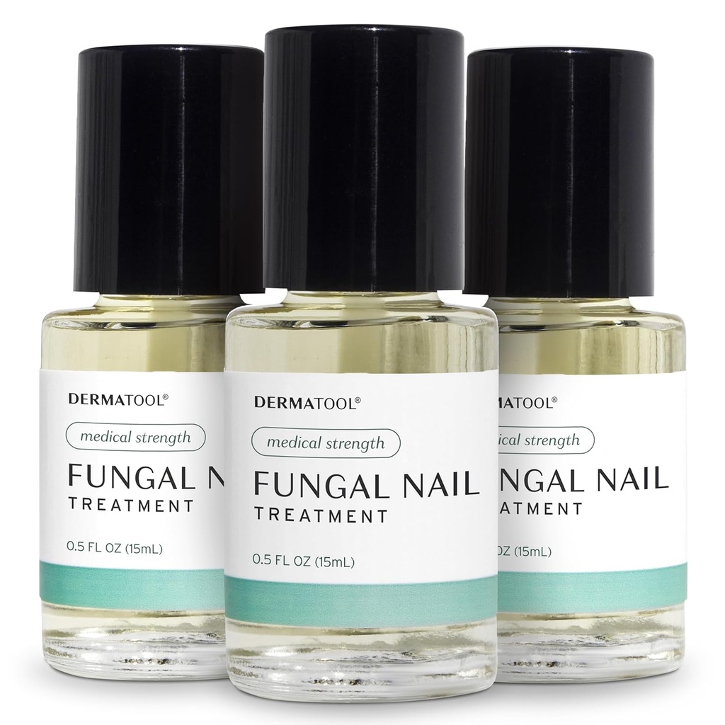Toenail Fungus Treatment Extra Strength Antifungal Solution and Nail Fungus Treatment for Toenail - Repairs Fungal Damaged, Yellow, Thick, Discolored Nails - Fingernails - Pack of 3