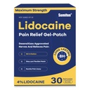 Sumifun 4% Lidocaïne pijn verlichting Patches 30 Tellen Maximale sterkte Numbing Gel Patch voor terug Knie nek gewrichtspijn spierpijn Topische Analgesic FSA of HSA in aanmerking komende