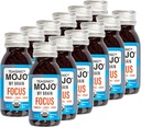 TEAONISCH My Brain Mojo: Focus Wellness Shots - USDA-Certified Vegan Formula met Ginkgo Biloba, Gember, Kurkuma - 12 flessen x 2 Fl Oz Elke - Glutenvrij, Non-GMO