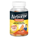 Airborne Vitamine C 750mg (per portie) Zesty Orange Flavored Gummies (42 Tel in een fles), Glutenvrije Immune Ondersteuning Supplement met Vitaminen A C E, Selenium, Echinacea, Gember, Antioxidant