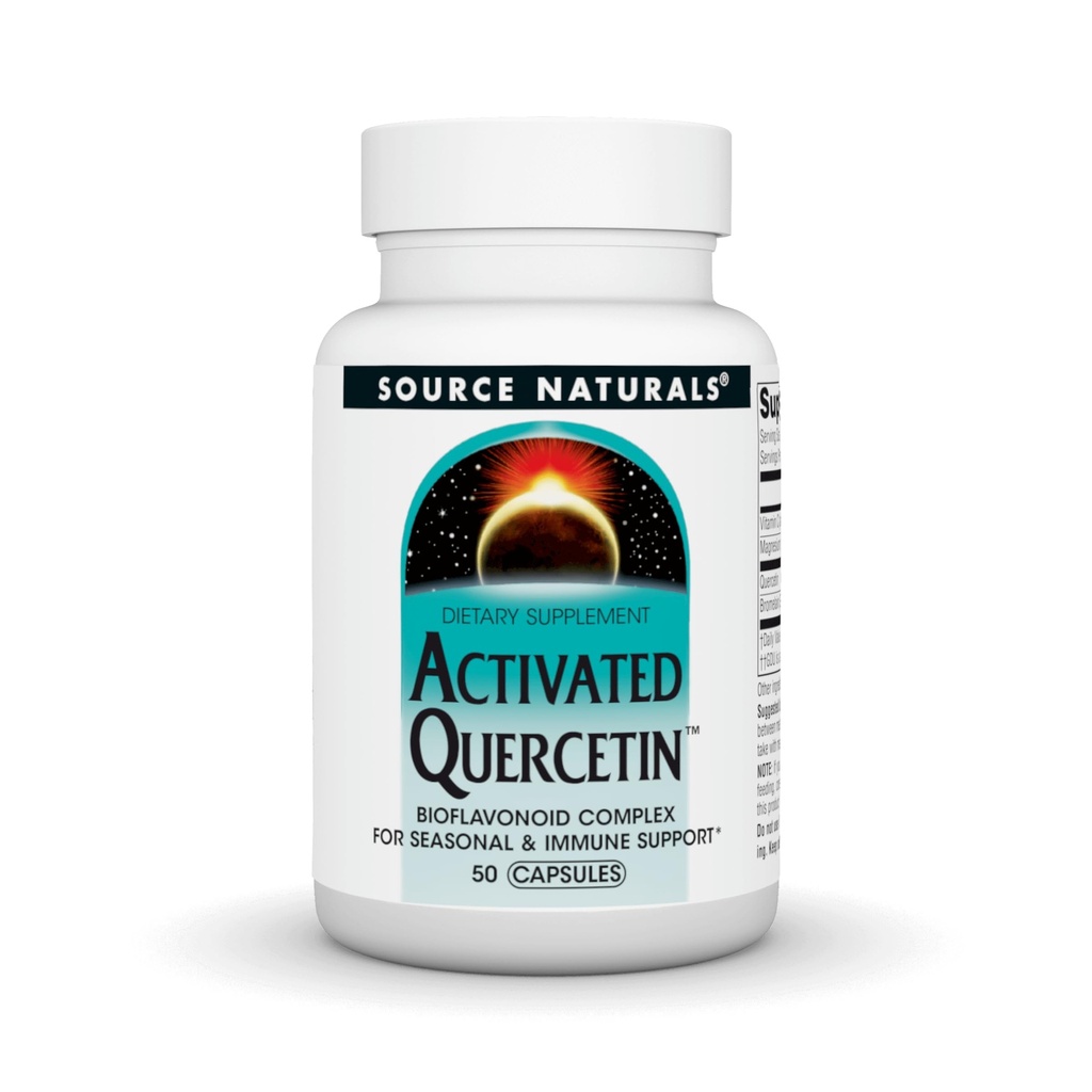Bron Natuurlijken geactiveerde quercetine, Bioflavanoïde Complex, voor seizoens- en immuunondersteuning - 50 capsules