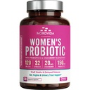 Vrouwenprobiotica, 120 miljard & 32 Strains met Cranberry, Prebiotica & Digestieve Enzymen, Gut, Vaginale & Urinaire Tract Ondersteuning, 30 capsules met vertraagde afgifte