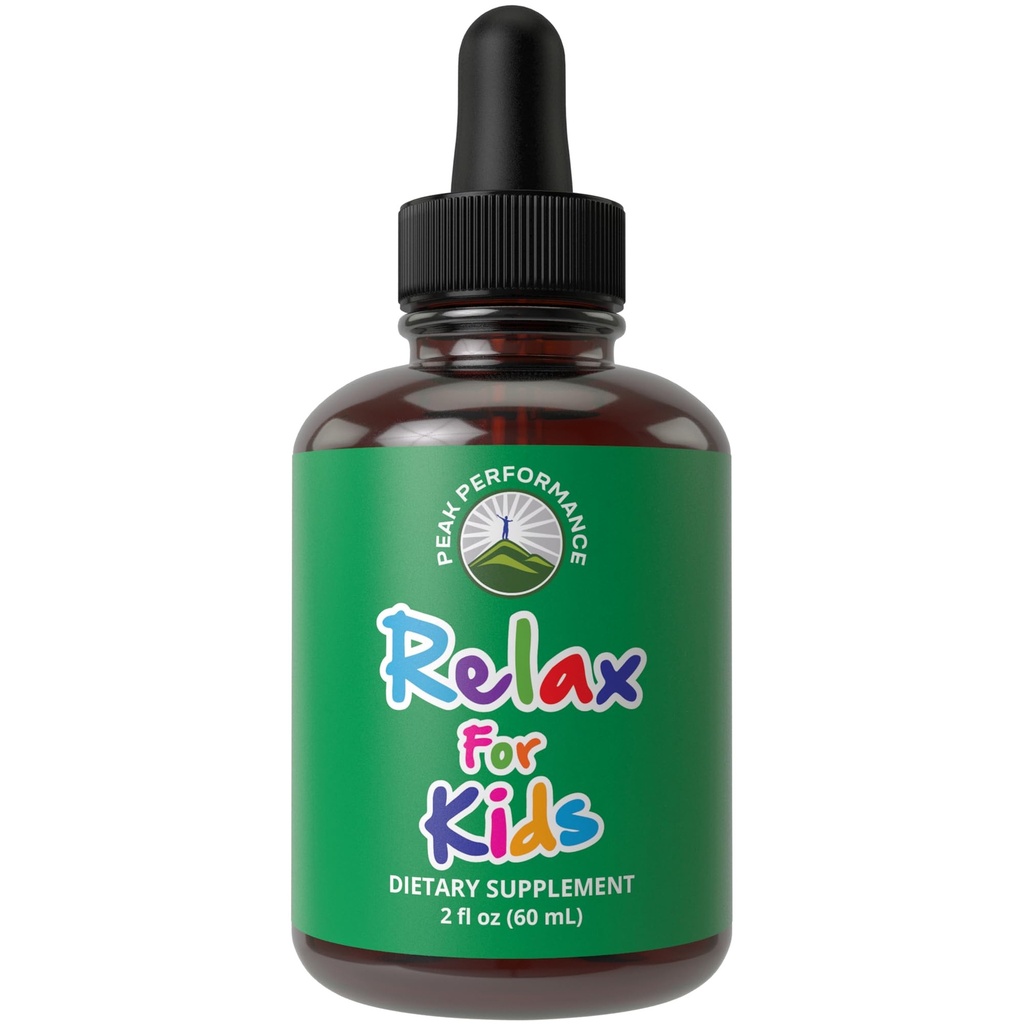 Kinderen Kalm Liquid Drops. Hulp voor ontspanning, rust, optimale slaap met kamille, magnesium. Geen Bitter Smaak. Kinderen weten niet dat ze het innemen. Niet-habit vorming
