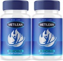(2 Pack) Metilean Weight Loss Supplement, Metilean Diteary Pillen te smelten Stubborn Belly Fat, Metilean Advanced Formula to Lose Pounds, Metilean Pastillas Reviews (120 Capsules)