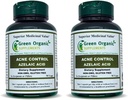 Green Organic Supplements Acne, Azelaic Acid, 90 VCaps, High Absorbable, Non-GMO, Glutenvrije, (pakket van 2)