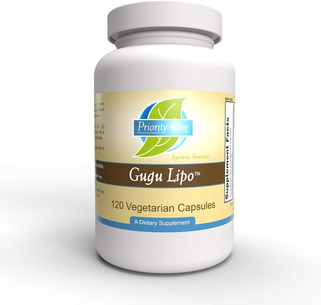 Priority One Vitamins Gugu-Lipo 120 Vegetarian Capsules - Designed to Maintain Healthy serum Cholesterol and Triglyceride Levels Already Within The Normal Range.*